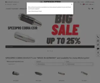 Cobraexhaust.de(Motorrad Auspuffanlagen erhältlich für viele Hersteller) Screenshot