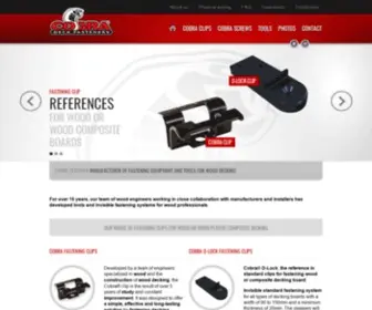 Cobrafastener.com(Fastening clips) Screenshot