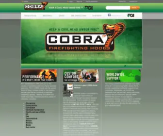 Cobrahoods.com(Firefighting Hoods) Screenshot