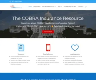 Cobrainsurance.com(COBRA Insurance .com) Screenshot