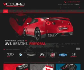 Cobrasport.com(Official Cobra Sport Exhausts Website) Screenshot