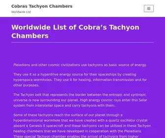 Cobrastachyonchambers.org(Worldwide List) Screenshot