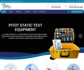 Cobrasys.com(Aviation automated test equipments for all types of aircrafts) Screenshot