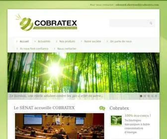 Cobratex.com(Composite Bamboo Reinforcing Alternatives) Screenshot