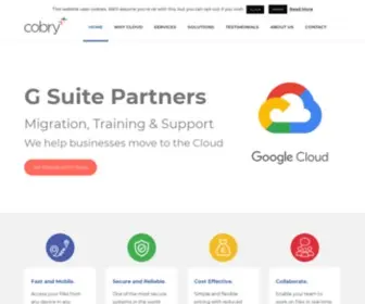 Cobry.co.uk(Google Cloud (Workspace & GCP) Partners) Screenshot