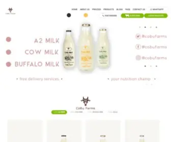 Cobufarms.com(Gir Cow Milk in Jaipur) Screenshot