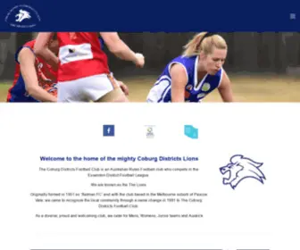 Coburgdistricts.com.au(The Coburg Districts Football Club) Screenshot