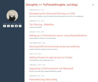 Cobus.io(TryParse(thoughts, out blog)) Screenshot