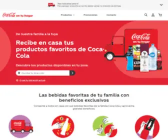 Coca-Colaentuhogar.com(Disfruta tus bebidas favoritas de la familia Coca) Screenshot