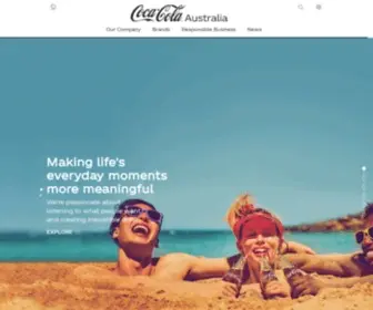 Coca-Colajourney.com.au(Coca-Cola Australia) Screenshot