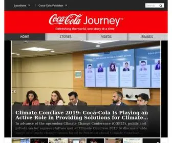 Coca-Colajourney.com.pk(The home page of Coca) Screenshot