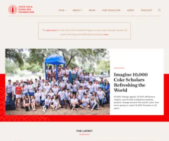 Coca-Colascholars.org(Empowering Visionary Leaders) Screenshot