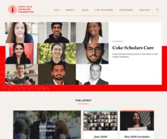 Coca-Colascholarsfoundation.org(Empowering Visionary Leaders) Screenshot