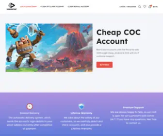 Cocaccountshop.com(Cheap clash account) Screenshot