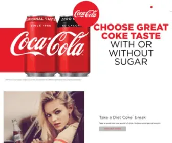 Cocacola.co.uk(Coca-Cola Great Britain) Screenshot