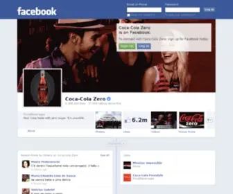 Cocacolazero.com(Coke Zero) Screenshot
