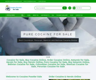 Cocainepowdersale.com(Cocaine for Sale) Screenshot