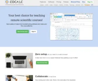 Cocalc.com(Collaborative Calculation and Data Science) Screenshot