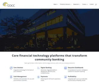 Cocc.com(Financial Technology Services & Core Banking Solutions) Screenshot