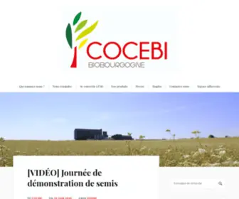 Cocebi.com(Coopérative agricole 100% Bio) Screenshot