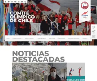 Coch.cl(Comité Olímpico de Chile) Screenshot