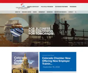 Cochamber.com(Colorado Chamber of Commerce) Screenshot