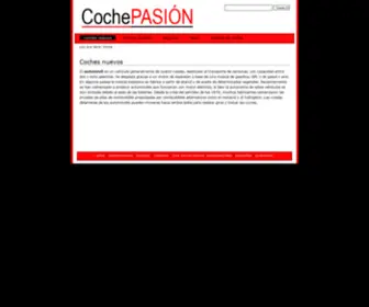 Cochepasion.com(Coches nuevos) Screenshot