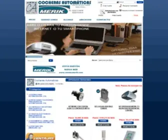 Cocherasautomaticas.com.mx(MERIK COCHERAS AUTOMATICAS PORTON ELECTRICO) Screenshot