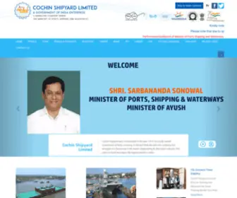 Cochinshipyard.in(Cochin Shipyard) Screenshot