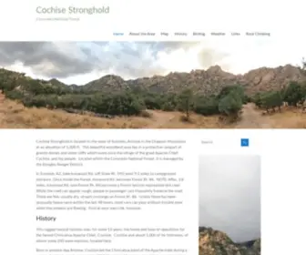 Cochisestronghold.com(Cochise Stronghold) Screenshot