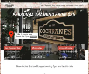 Cochranesgym.com(Cochranes Gym Moorabbin) Screenshot