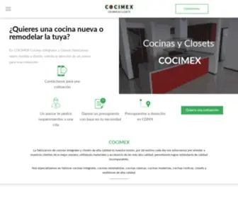 Cocimex.mx(Cocinas Integrales y Closets COCIMEX CDMX) Screenshot