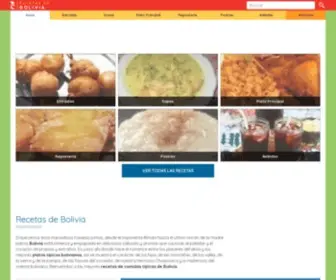 Cocina-Boliviana.com(Recetas de Bolivia) Screenshot