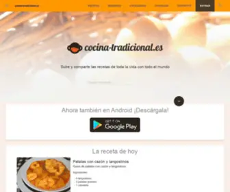 Cocina-Tradicional.es(Las mejores recetas de cocina tradicional) Screenshot