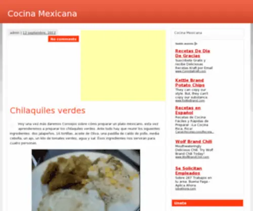 Cocinamexicana.us(Cocina Mexicana) Screenshot