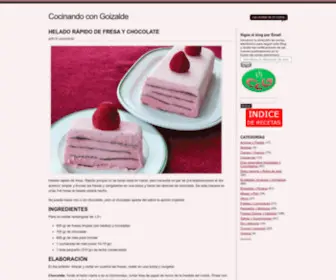 Cocinandocongoizalde.com(Cocinando con Goizalde) Screenshot
