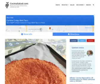 Cocinasalud.com(Recetas de cocina internacional y consejos de salud) Screenshot