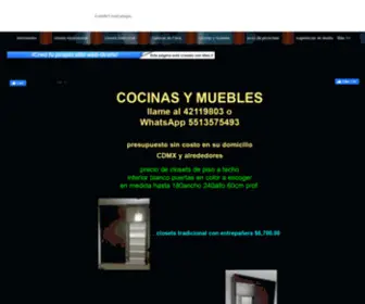 Cocinasymuebles.com(Closets economico closets economicos) Screenshot