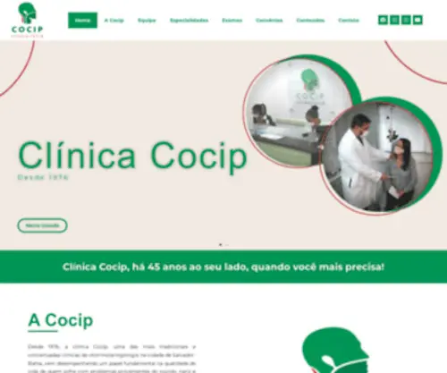 Cocip.com.br(Cocip Otorhinum) Screenshot