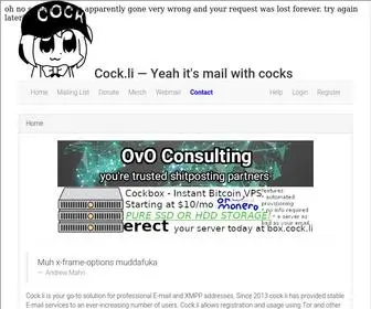 Cock.li(E-mail Hosting) Screenshot