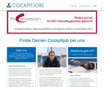 Cockpitjobs.de(Alle Jobangebote für Piloten auf einen Blick) Screenshot