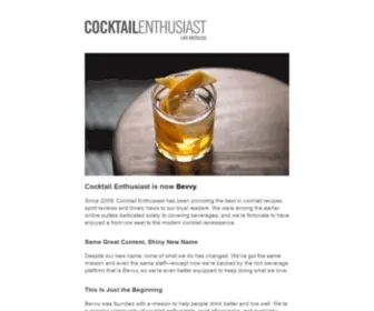 Cocktailenthusiast.com(Cocktailenthusiast) Screenshot