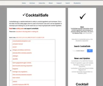 Cocktailsafe.org(Cocktailsafe) Screenshot