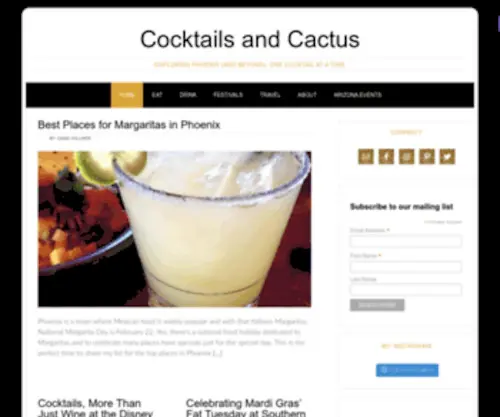 Cocktailsandcactus.com(Cocktailsandcactus) Screenshot