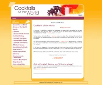 CocktailsoftheWorld.com(&nbsp) Screenshot