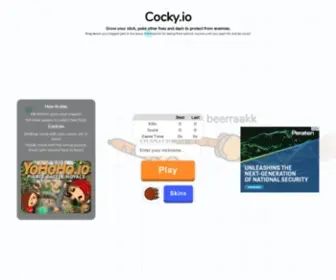 Cocky.io(Grow your sausage by eating food) Screenshot