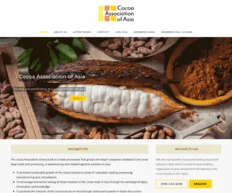 Cocoaasia.org(Cocoa Association of Asia) Screenshot