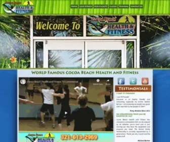 Cocoabeachhealthandfitness.com(World Famous Cocoa Beach Health and Fitness) Screenshot