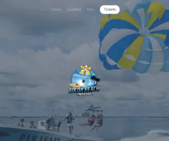 Cocoabeachparasail.com(Come parasail with us at Cocoa Beach Parasail) Screenshot