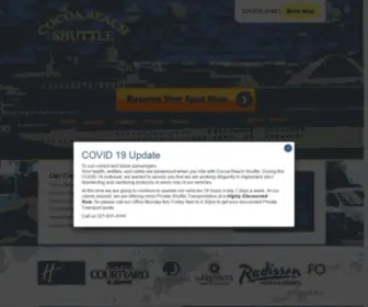 Cocoabeachshuttle.com(Airport, Cruise, Greater Orlando Shuttle Services) Screenshot